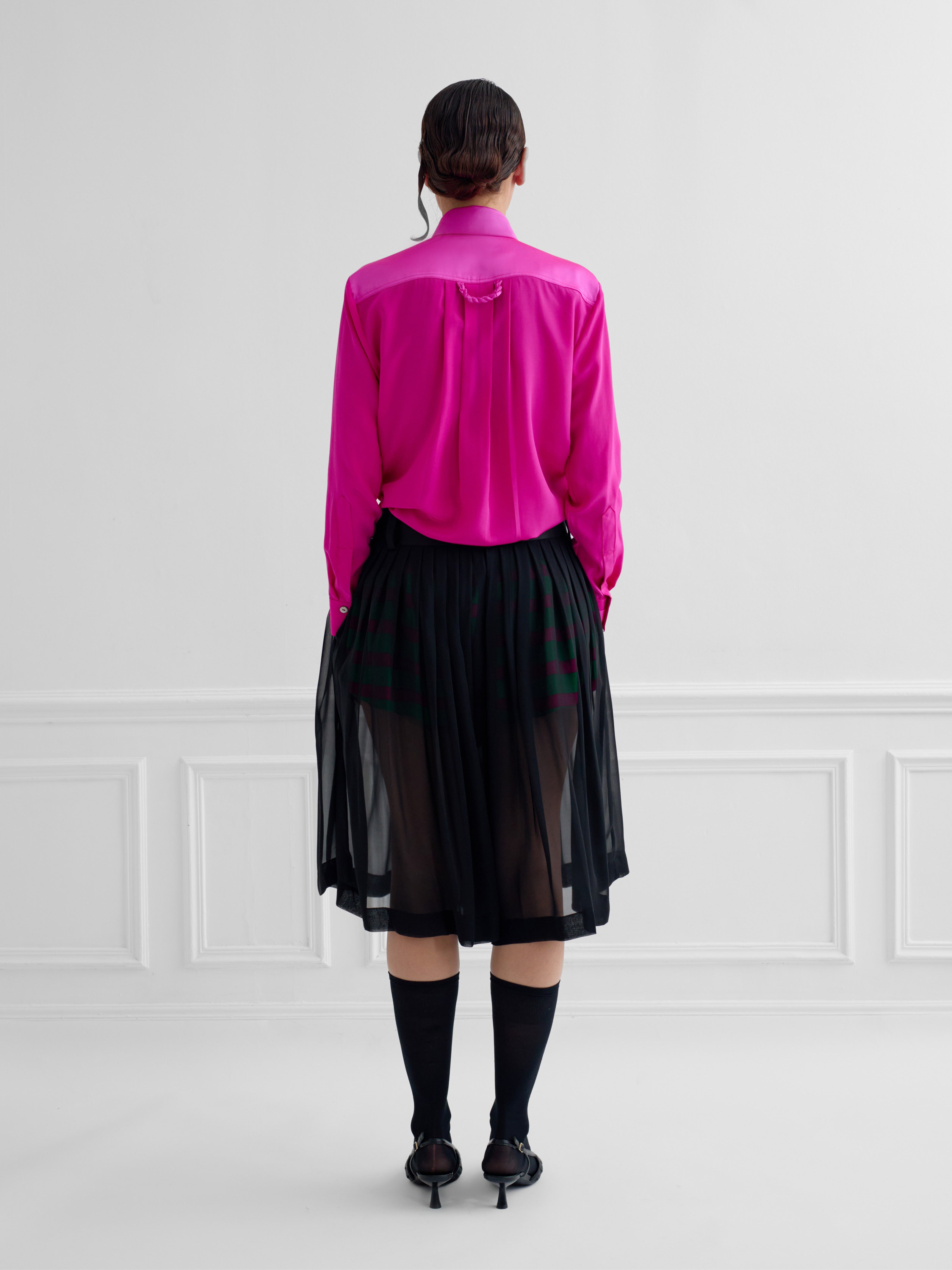 OBSIDIAN black - wide leg bermuda short