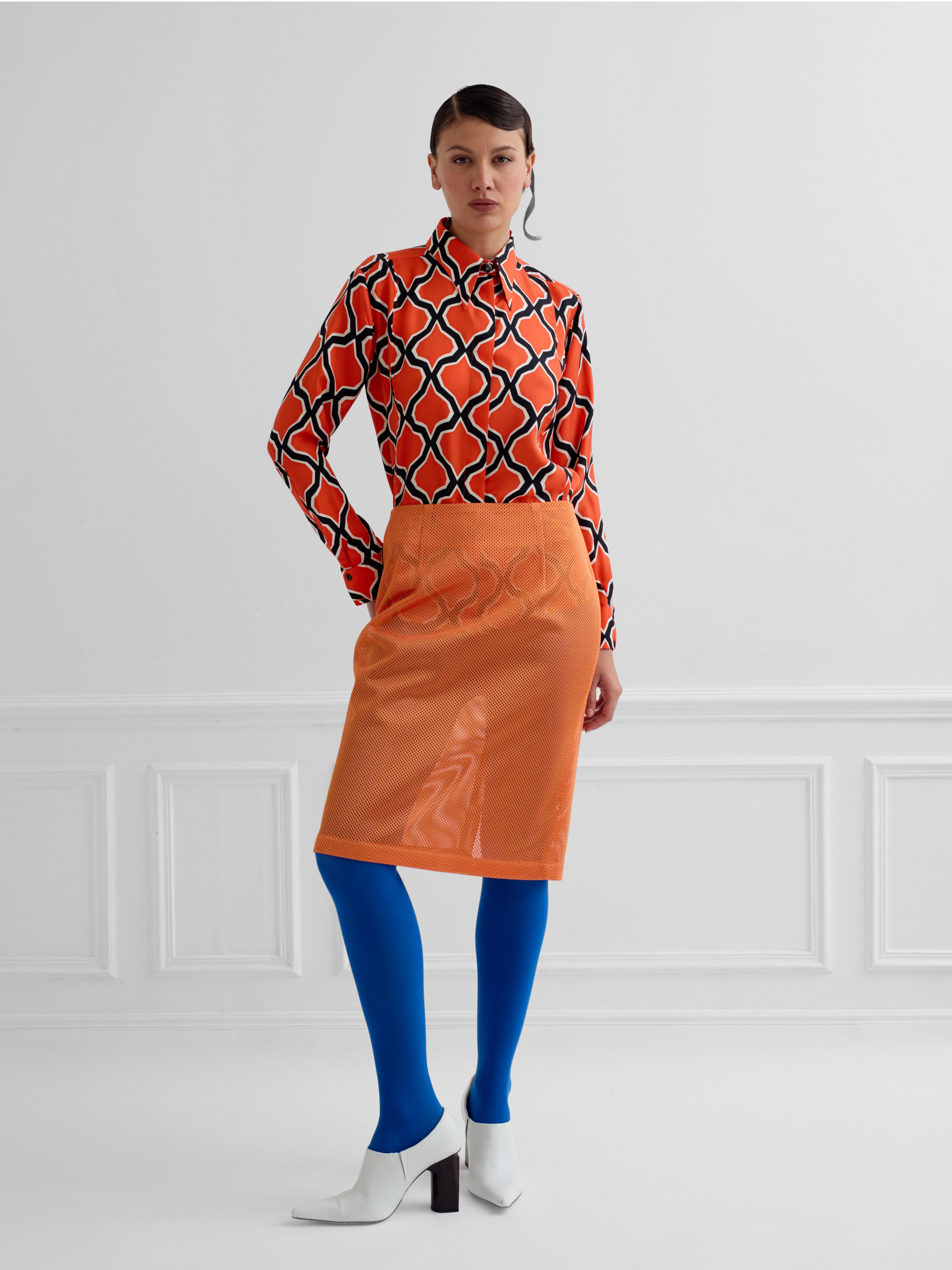 LOCK 60'S DIAMOND - silk shirt
