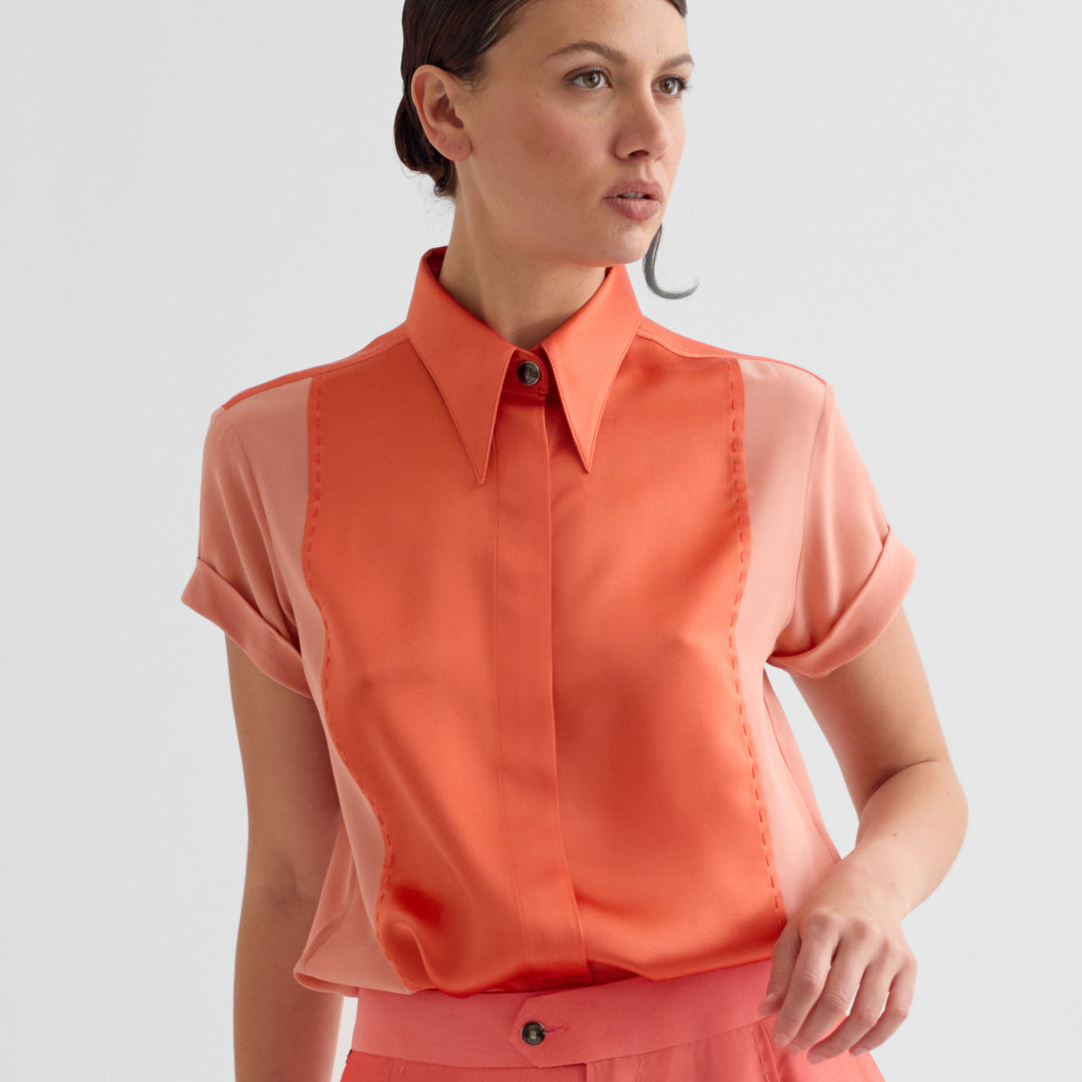 salmon dress shirt Pink Oxford Button Down resistant dress shirt The Salmon Oxford Shirt |