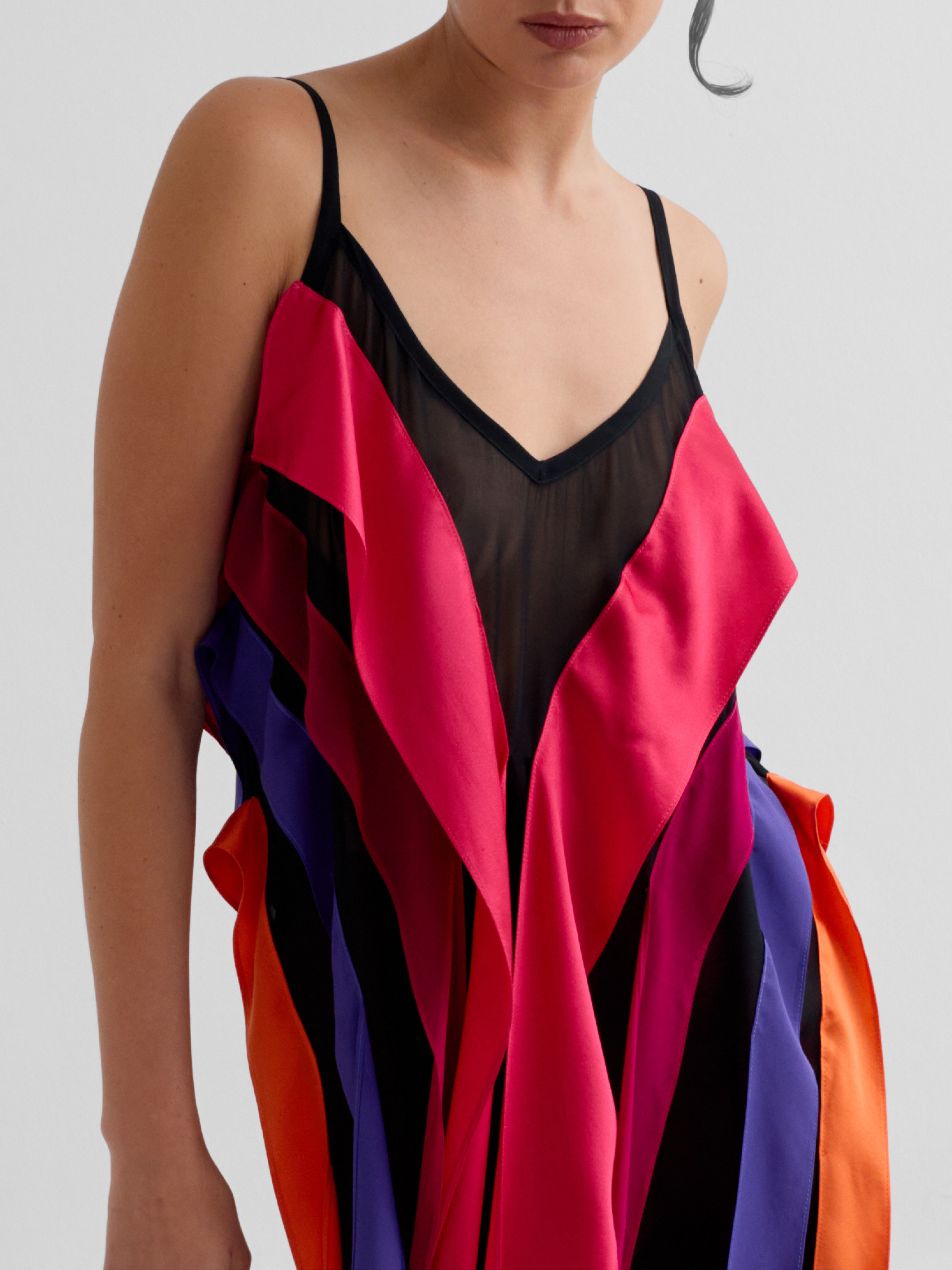 RIBOON multicolor - airy cocktail dress