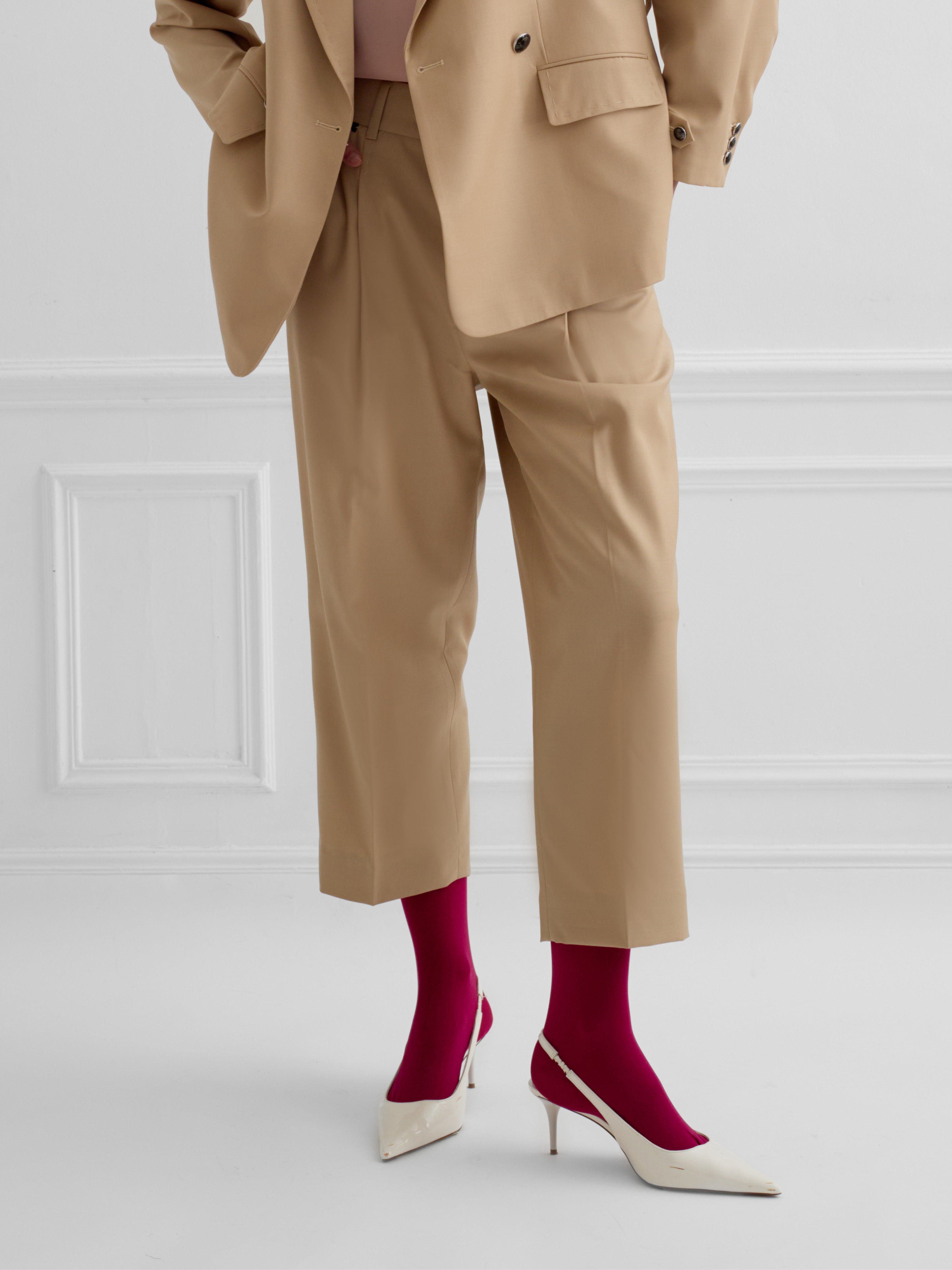 SOHO beige - short tailored pant