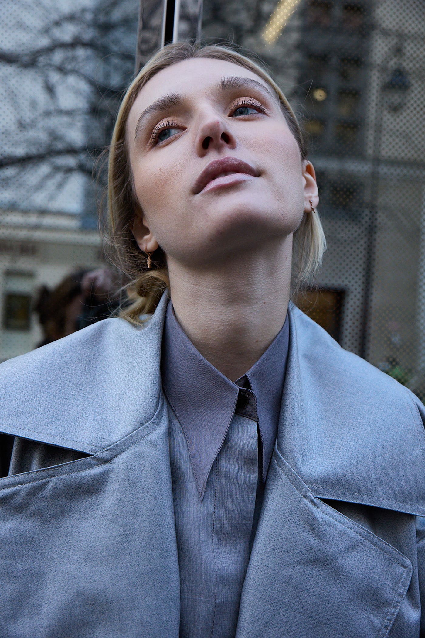 LOCK gris - chemise en soie