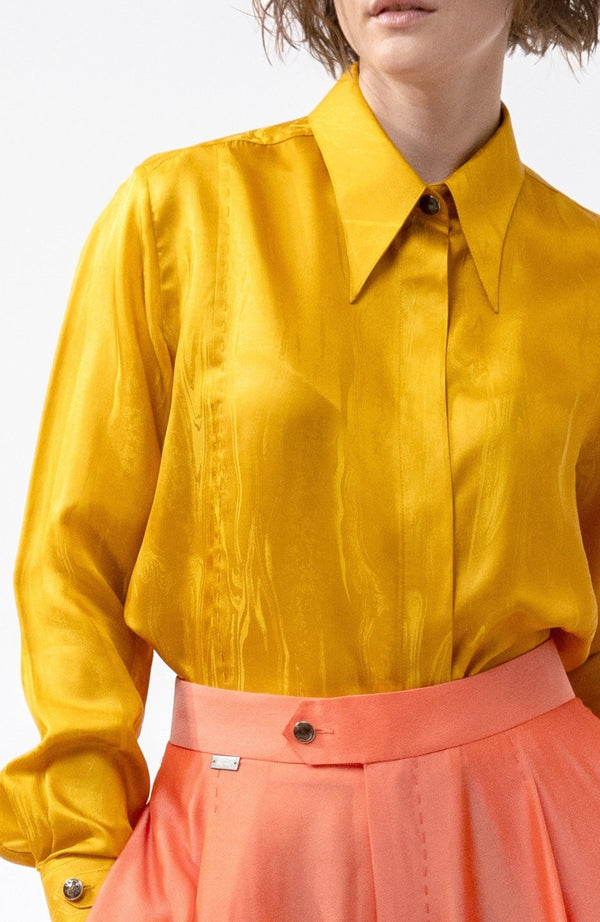 LOCK yellow-marble shirt