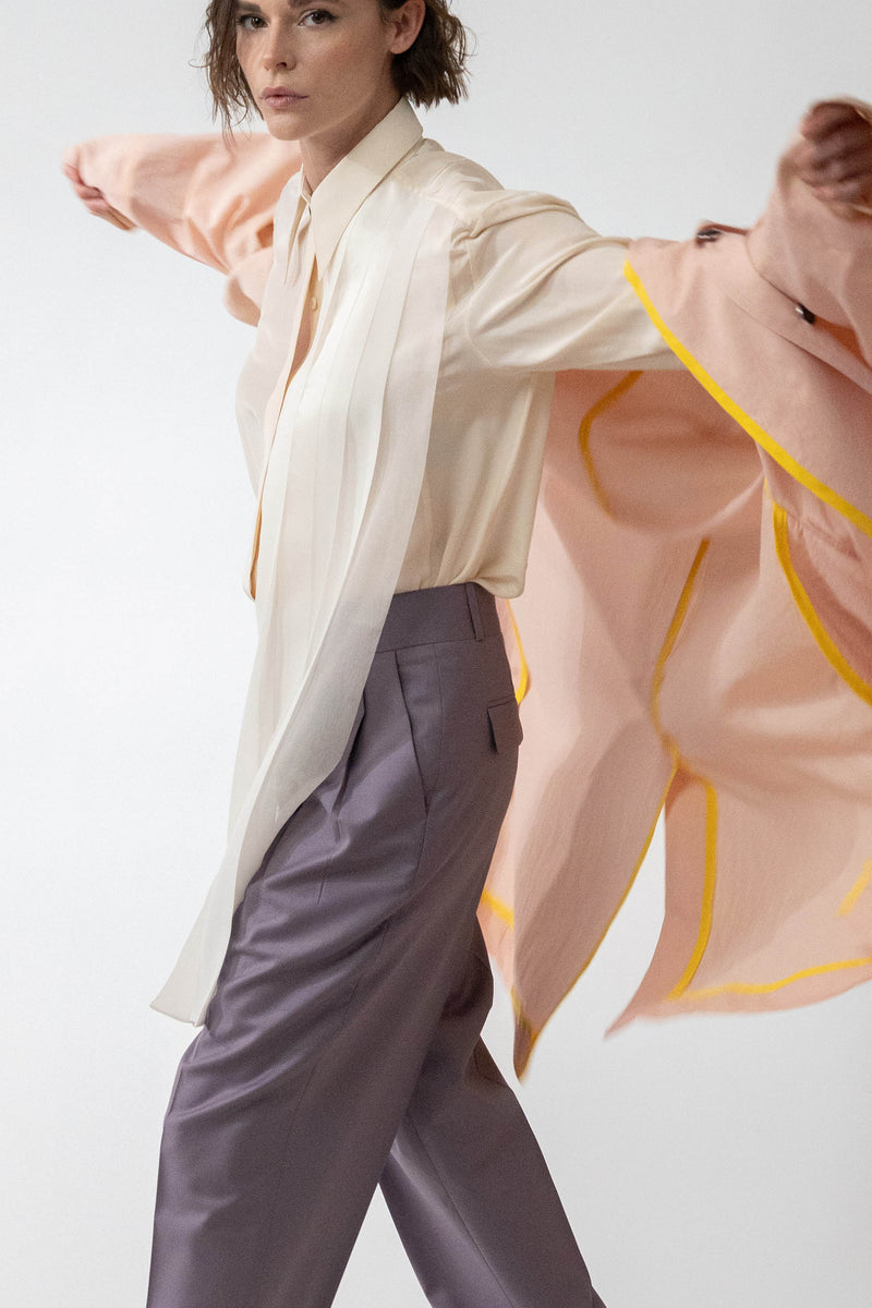 TOLTEC unisex oversize raincoat - pastel pink