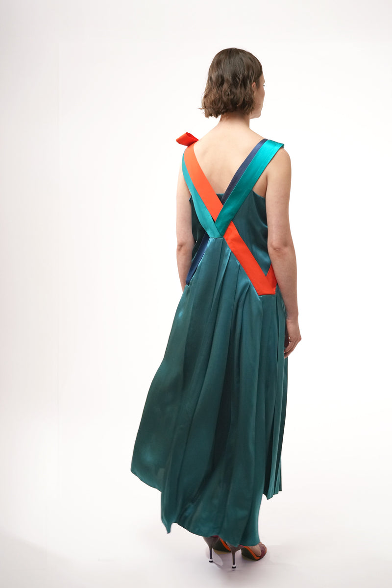 OLYMPE peacock green- cocktail dress