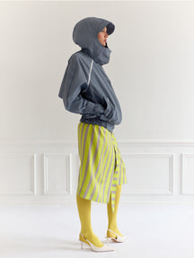 N°067 — Bomber en nylon bleu ardoise
