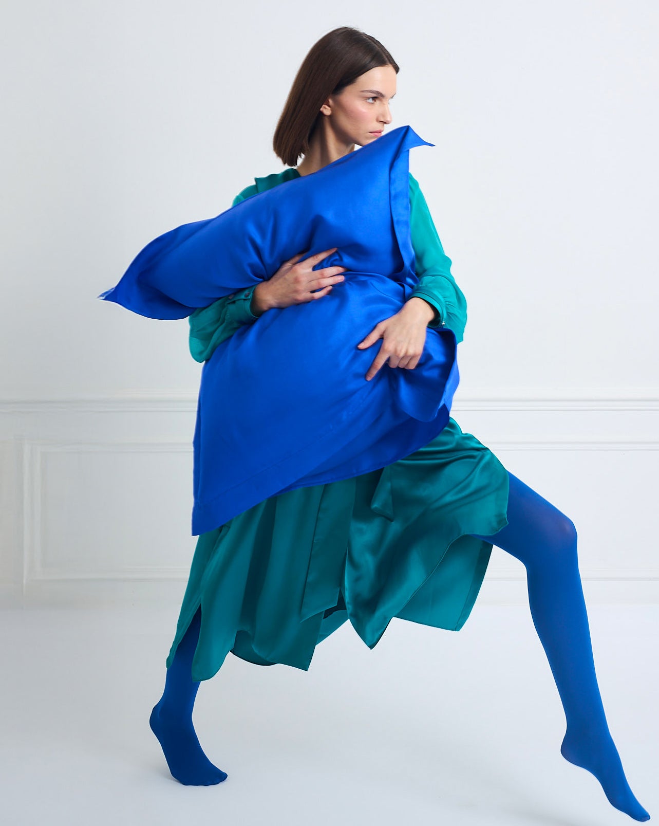 SILPHÉE ELECTRIC BLUE - Silk pillowcases