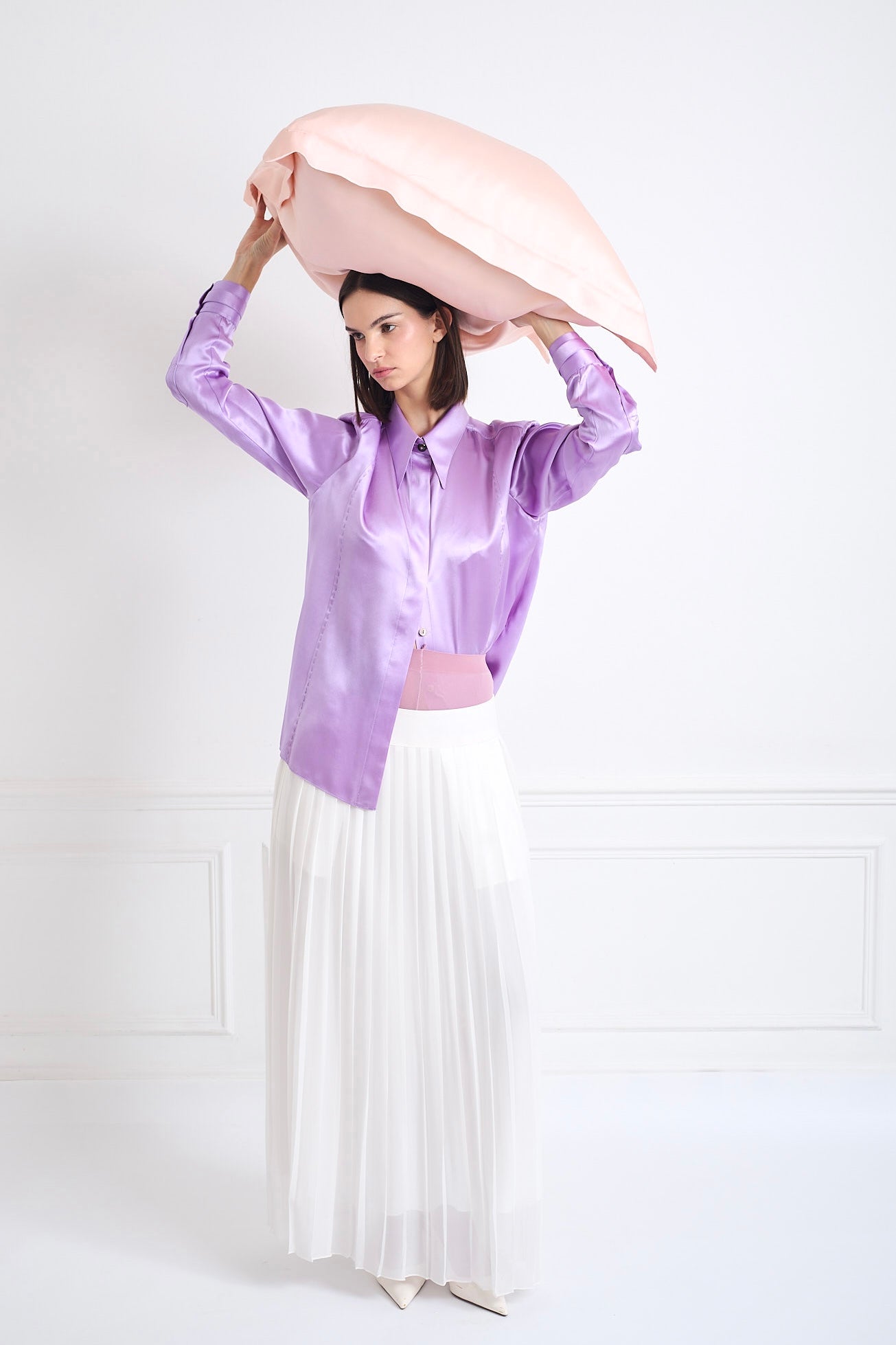 SILPHÉE LIGHT PINK - Silk pillowcases