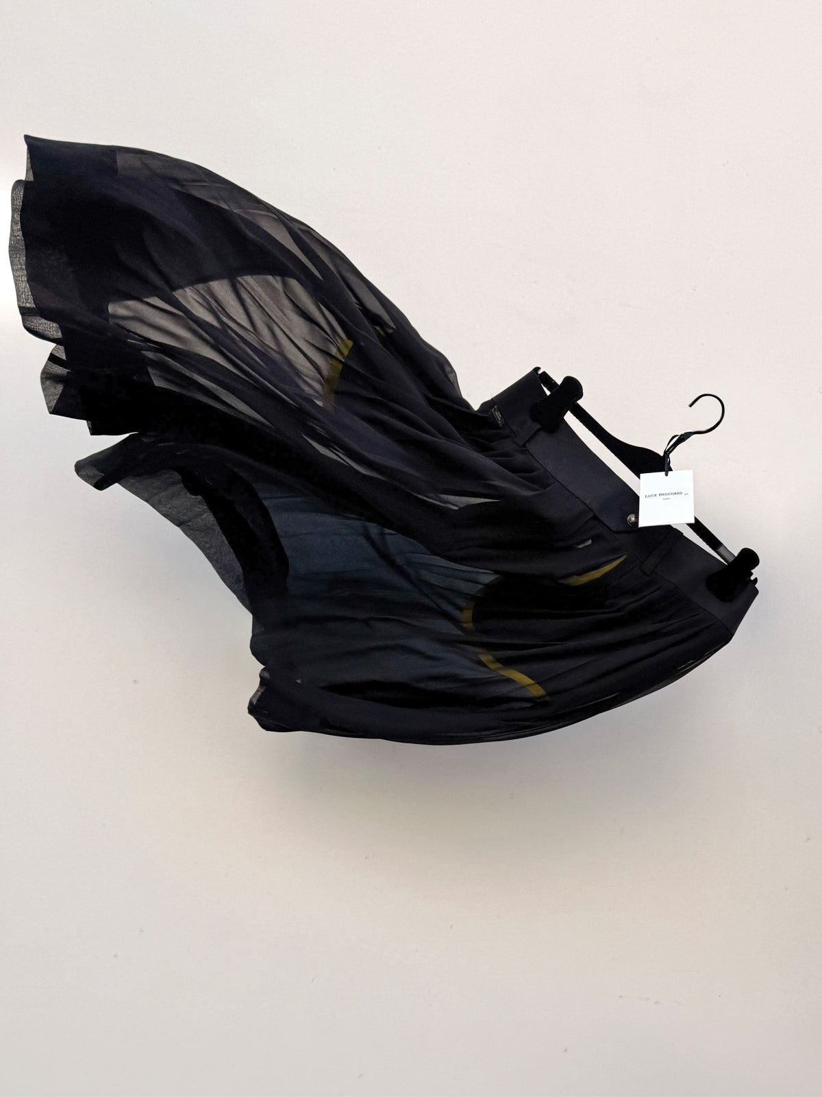 Obsidian - Silk Wide Leg Bermuda in Black