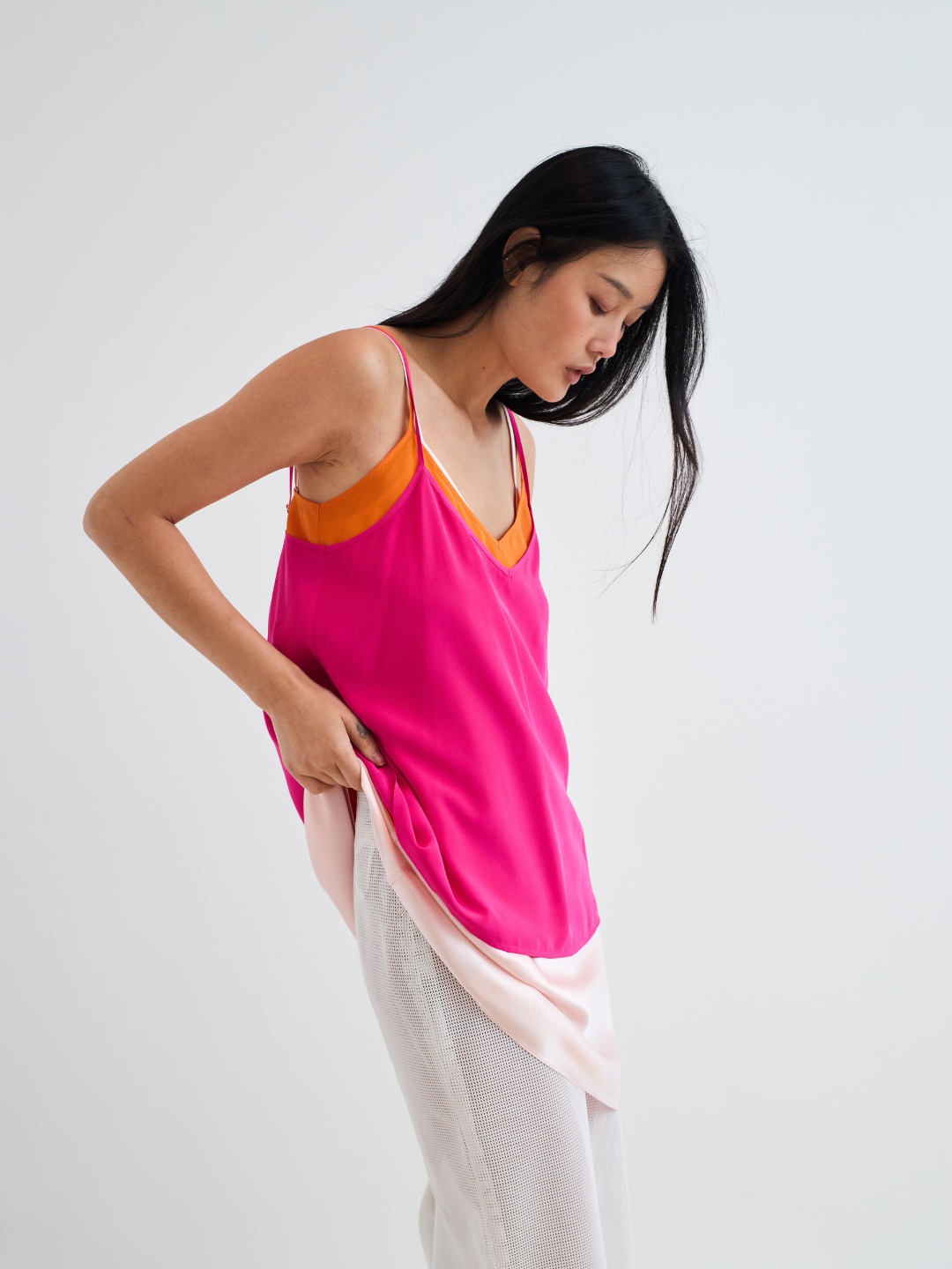 COSY rose bonbon - caraco en soie