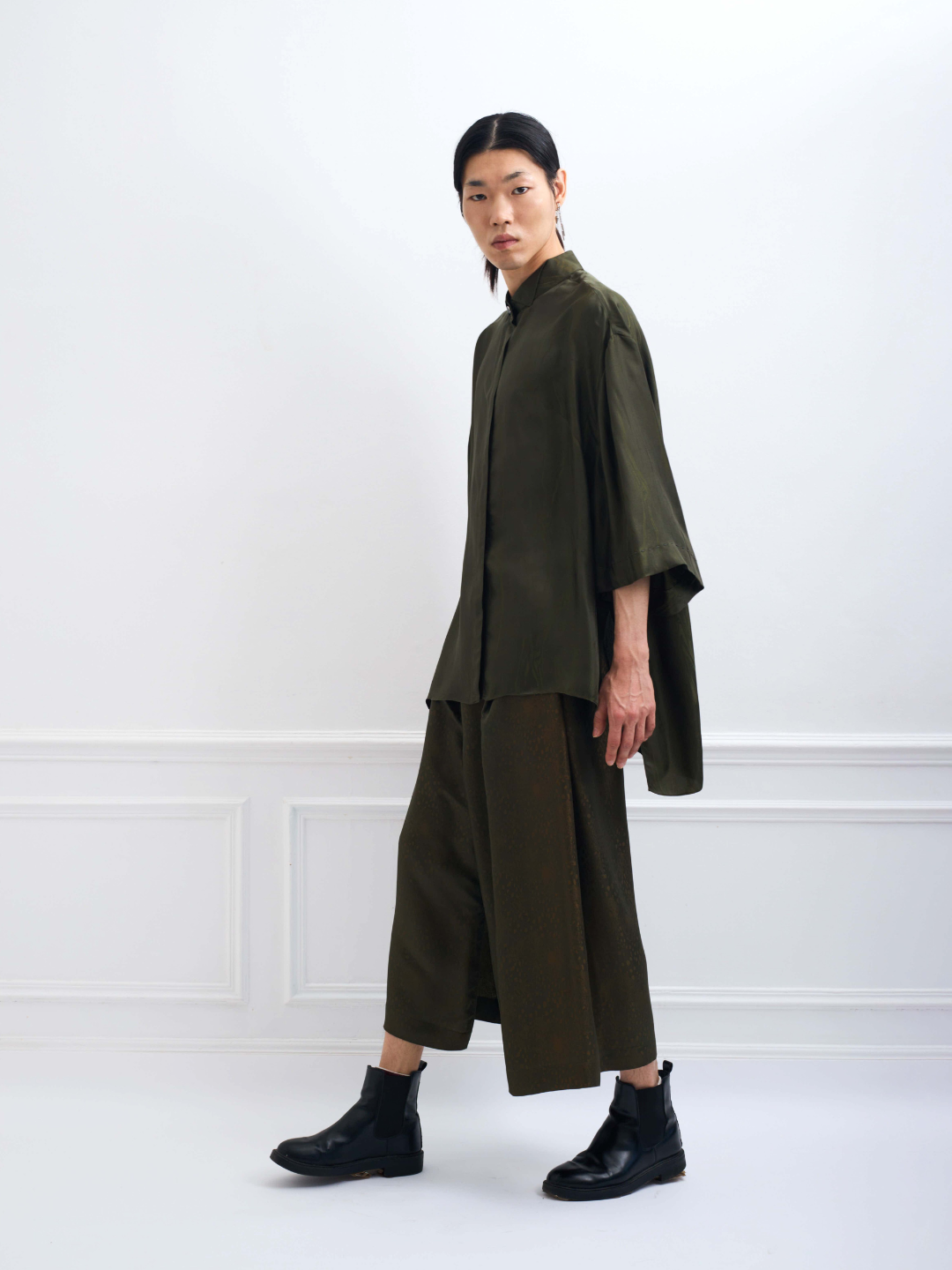 HERA marble khaki - silk comfy set