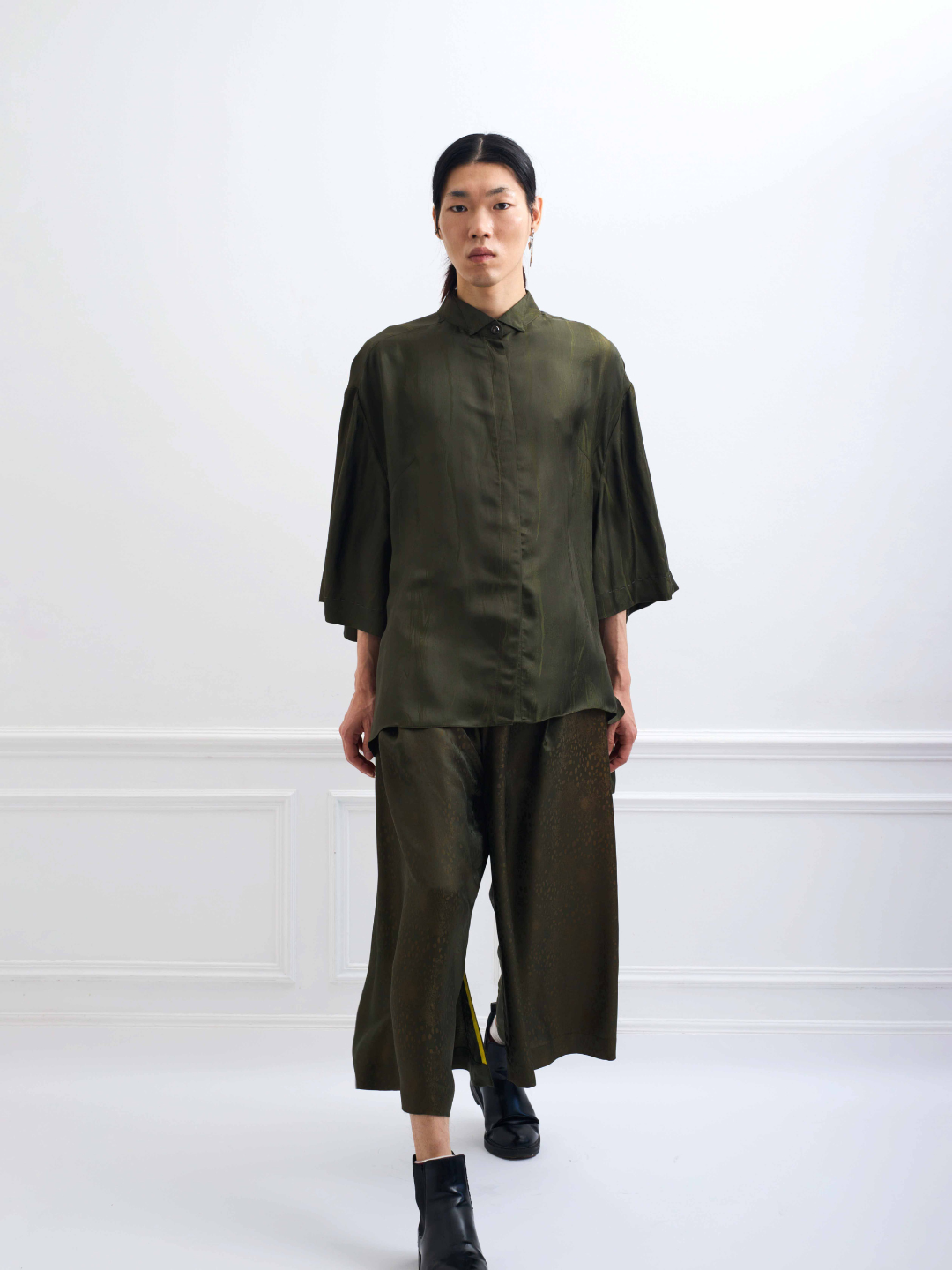 HERA marble khaki - silk comfy set