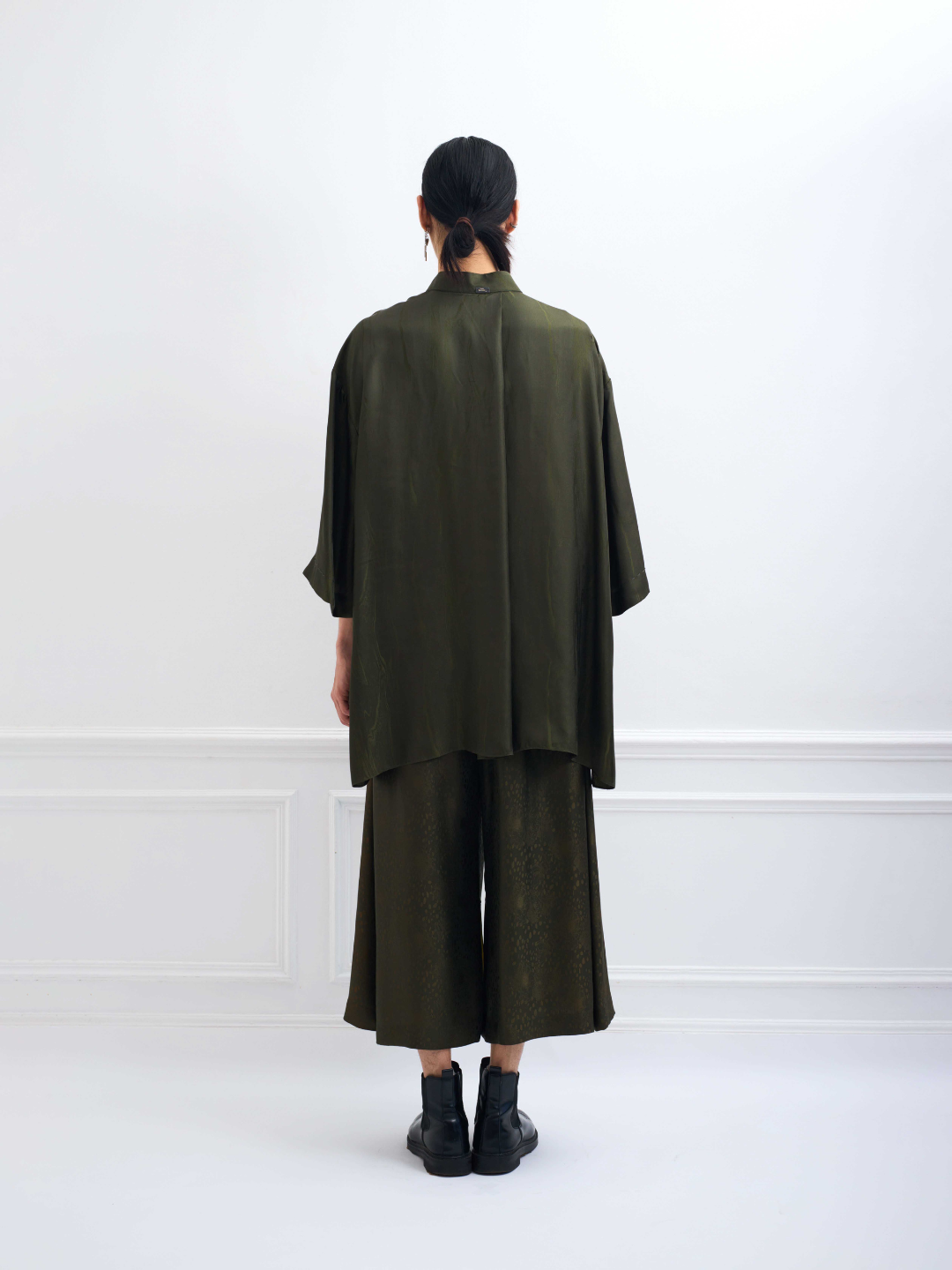 HERA marble khaki - silk comfy set