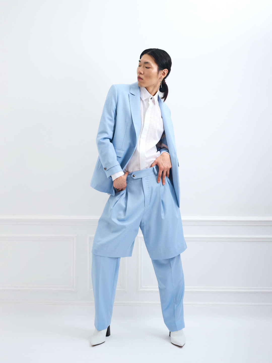 ANTIK light blue - tailored comfort pant