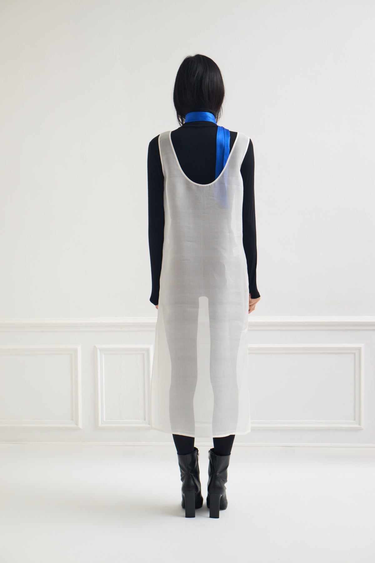 Joseon - Silk Dress in Ivory White