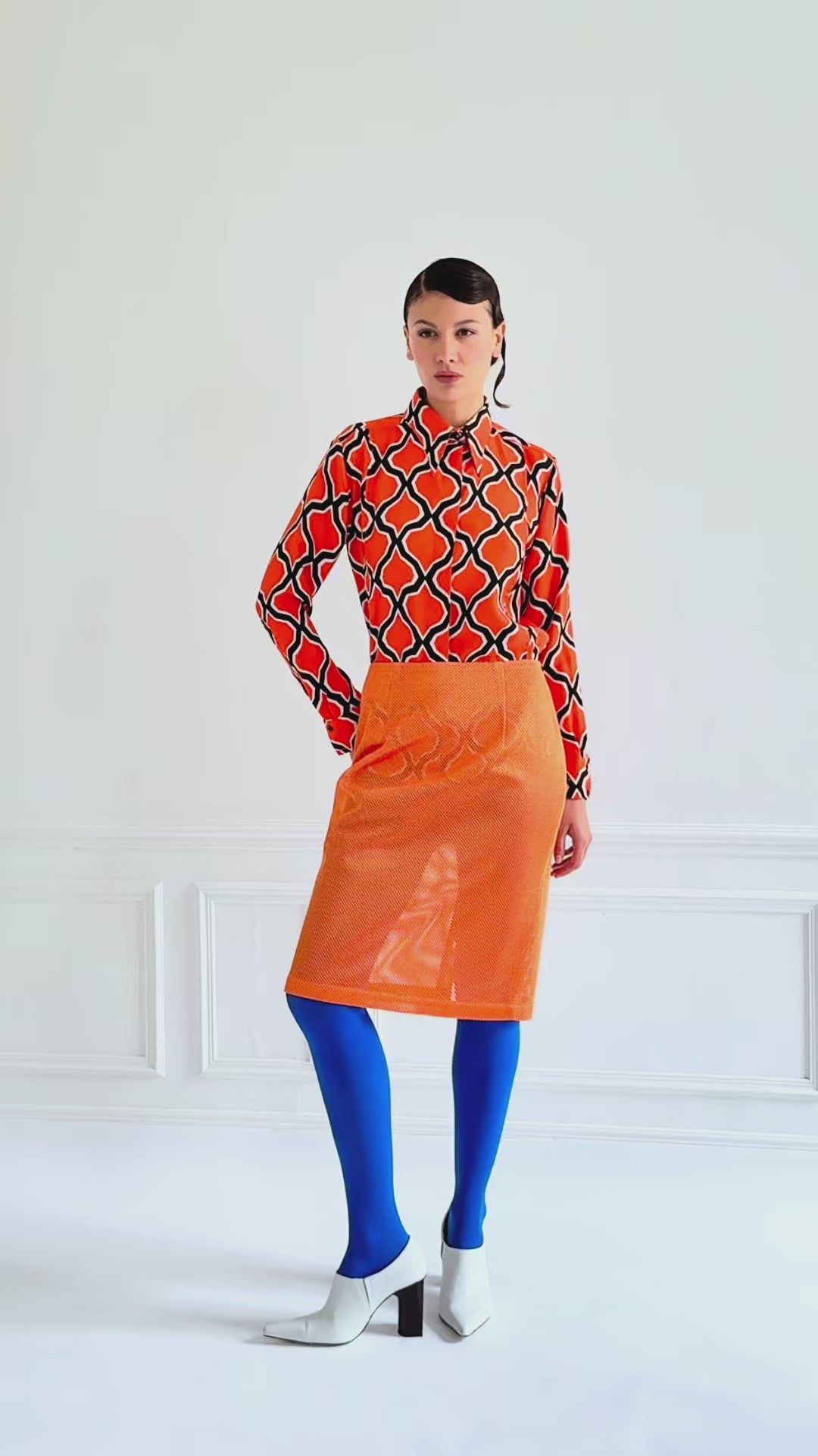 LOCK 60'S DIAMOND - silk shirt – Lucie Brochard.võ