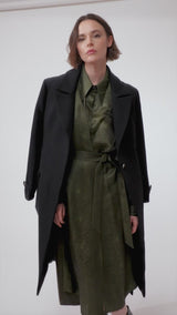 MANSION black - wool coat