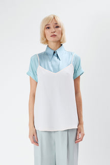 Cosy - Silk Tank Top in Light Pink