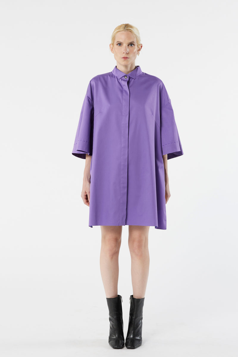 TUXEDO purple - oversized shirt dress