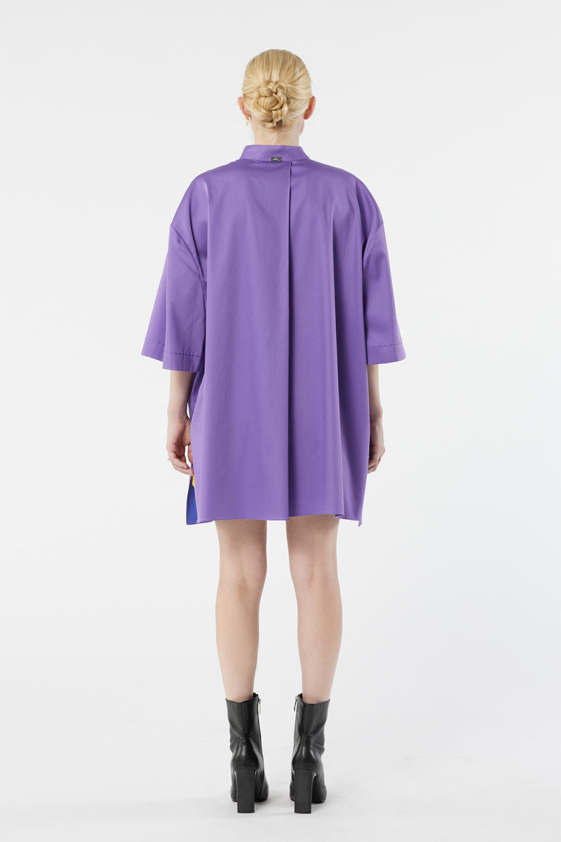 TUXEDO purple - oversized shirt dress