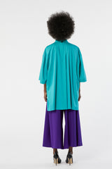 TUXEDO turquoise - chemise oversize