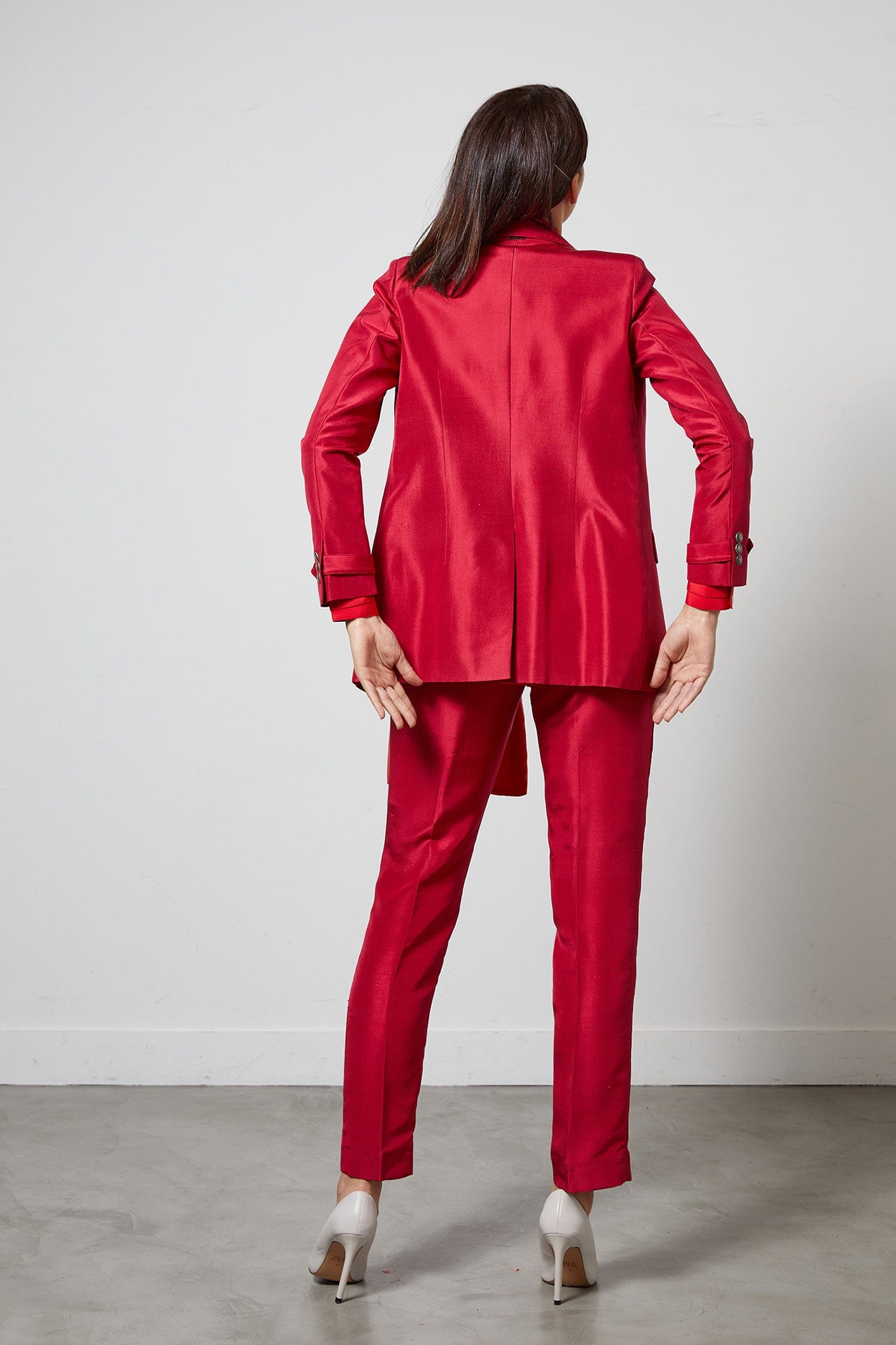 MEN fuchsia - silk suit jacket