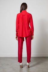 LUXEMBOURG asymmetrical pleated shirt