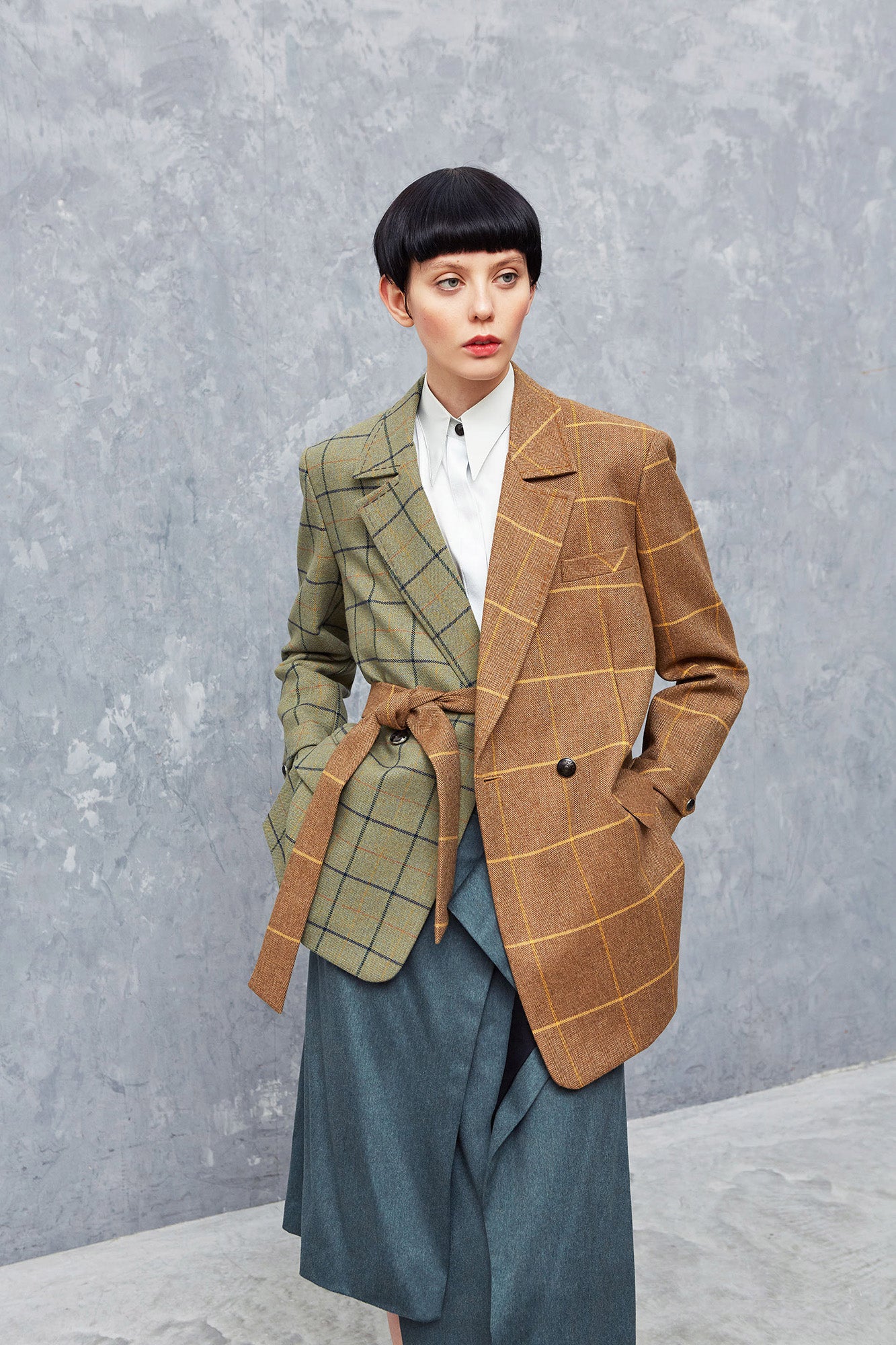 DUNNOTTAR brown - lambswool jacket