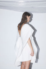 CHAVELA white - pleated dress