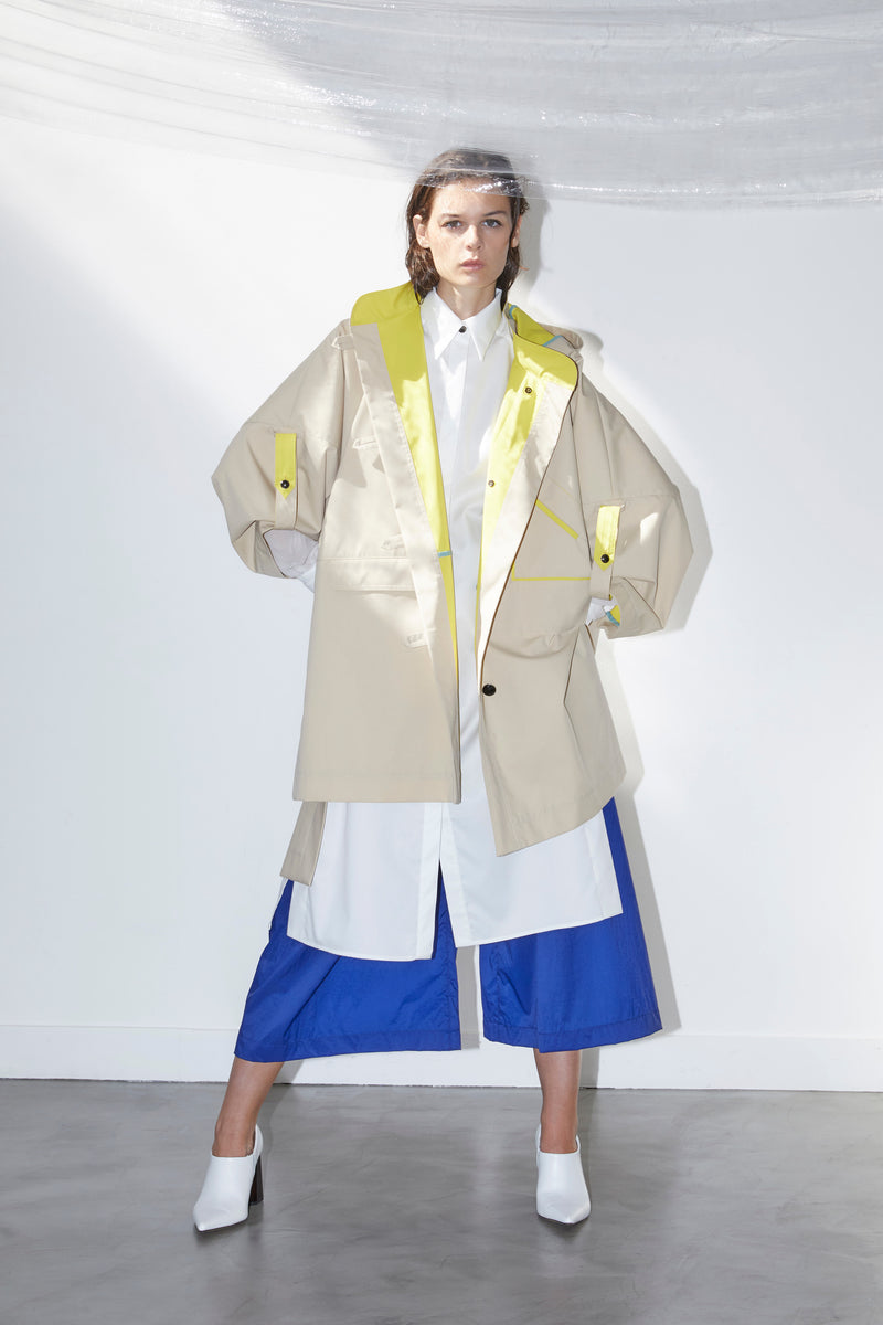 MAYA beige - unisex raincoat