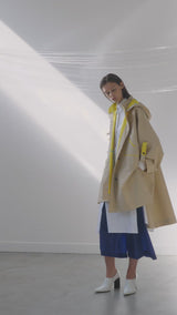 MAYA beige - unisex raincoat